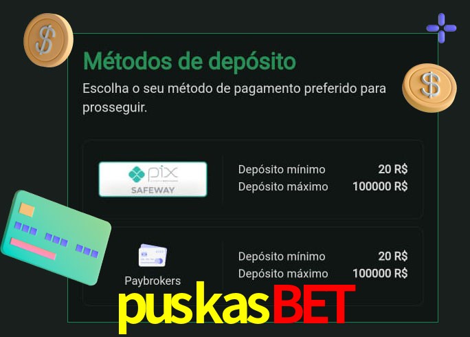 O cassino puskasbet oferece uma grande variedade de métodos de pagamento